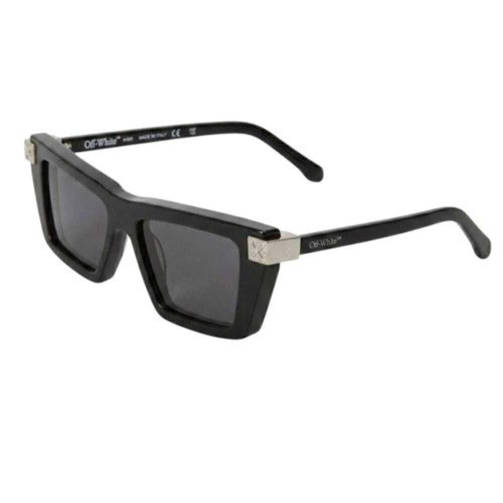 Off-White Womens/Ladies Beaumont Rectangular Sunglasses / Black/Dark Grey